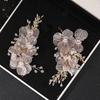 Bridal Wedding Headband Flower Pearl Hairpin Hair Accessories for Women Hair Jewelry Party Bride Headpiece Bridesmaid Gift noiva