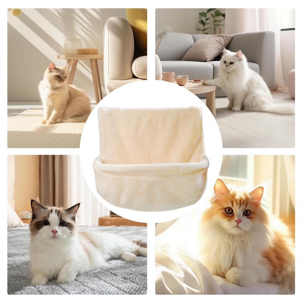 Cat Hammock Bed Foldable & Stable Cat Beds Sturdy Cat Hammock Window Seat Strong & Secure Breathable Cat Wall Shelves for Kitten