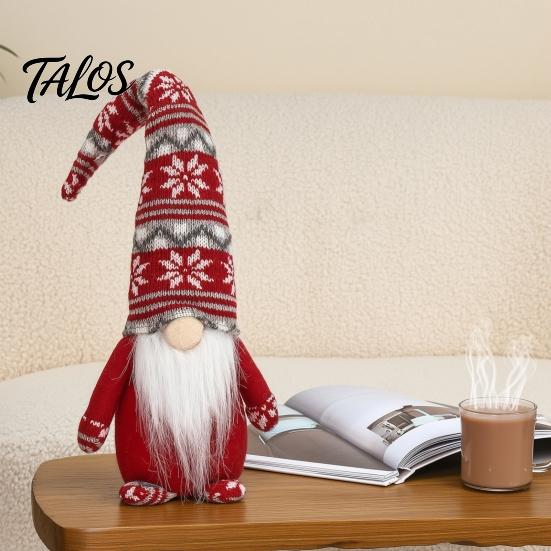 Gift Boxed Holiday Decoration Christmas Gnome Decoration, Plush Tomte Swedish Figurine, Soft Scandinavian Coffee Shop Display Ornaments Dwarf Doll for
