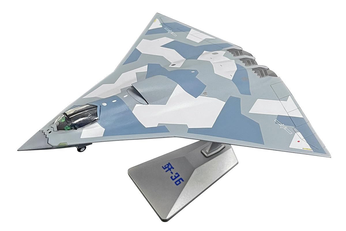 

INTERALLIED Air Force 1 1/144 Scale China People s Liberation Army Air Force 6th Generation Fighter J-36 Finished Model AF100036