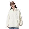 Li Ning Fitness Series Einfarbig Locker Fleece Warm Cardigan Windbreaker Strickfleecejacke Damen Oberbekleidung Off-White AWDTB26-1