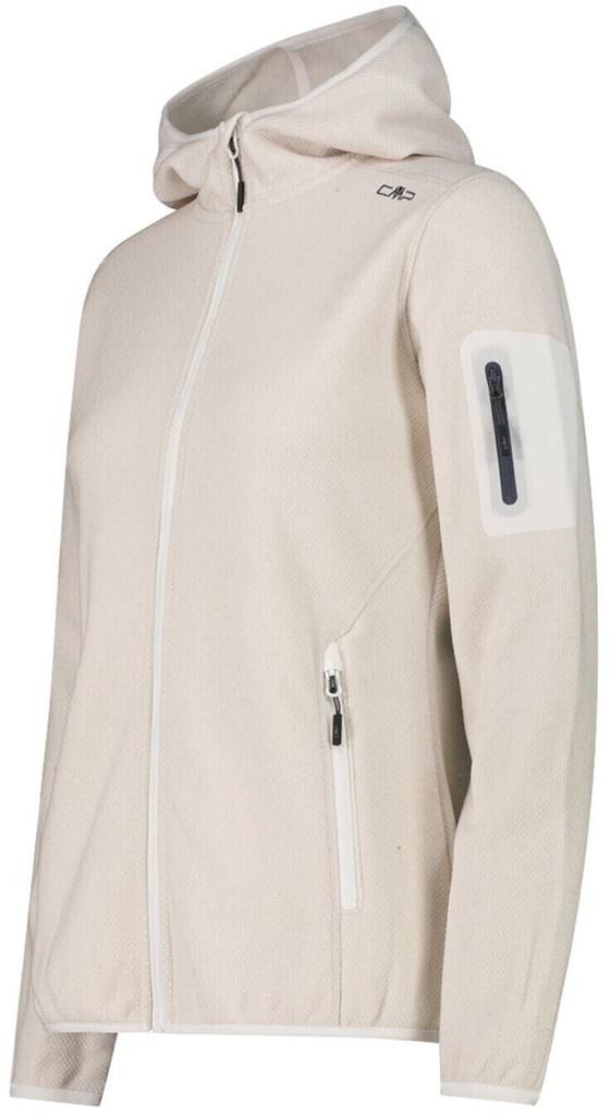Куртка CMP Woman Fleece Jacket Fix Hood (3H19826) Jacket Knit-Tech Melange Hoody gesso-vaniglia