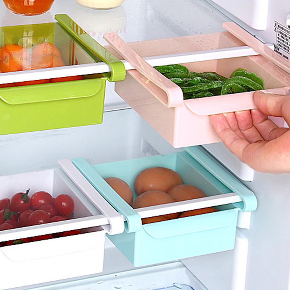 Slide Drawer Type Food Fruit Egg Storage Organizer Storage