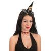 Halloween Skull Witch Hat Mini for Women