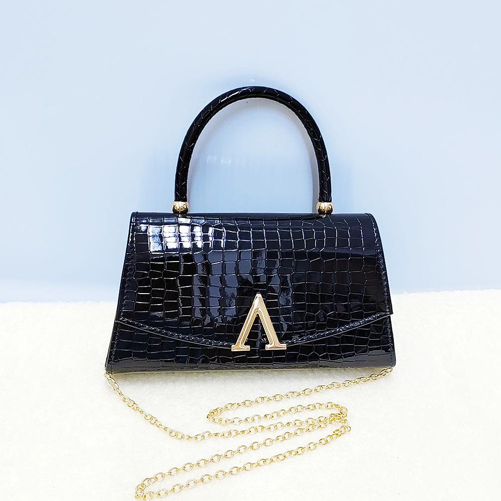 Trendy Crocodile-Pattern Leather Handbag - Versatile Shoulder, Evening & Crossbody Bag