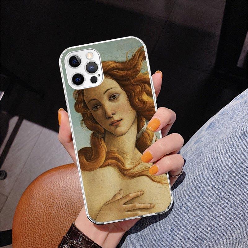 Paint Art Renaissance Phone Case For iPhone 17 Air 16 Pro Max 16E 15 + 14 Plus 11 12 13 Mini 7 8 SE Gift Print Cover Fundas 17 A