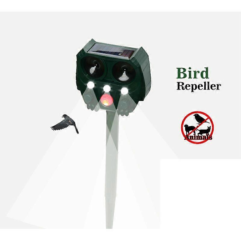 Solar Animal Repeller Waterproof Ultrasonic Motion Sensor Outdoor Dog Repeller,