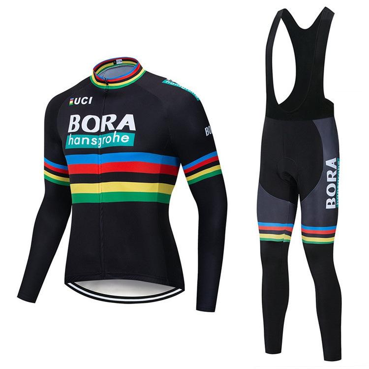 Cross-border bestseller: Spring and Autumn New Long Sleeve Long Pants, UV Protection Bicycle Sports Outdoor Cycling Wear Set Customization