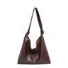 Large capacity commuter handbag bag women's new fashion retro shoulder bag casual versatile underarm tote bag