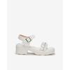 Simplet By ESquire Simple Women S Air Shirring SandalS Ivory