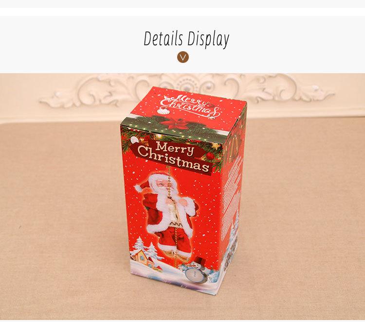Electric Climbing Santa Claus Doll Christmas Ornament