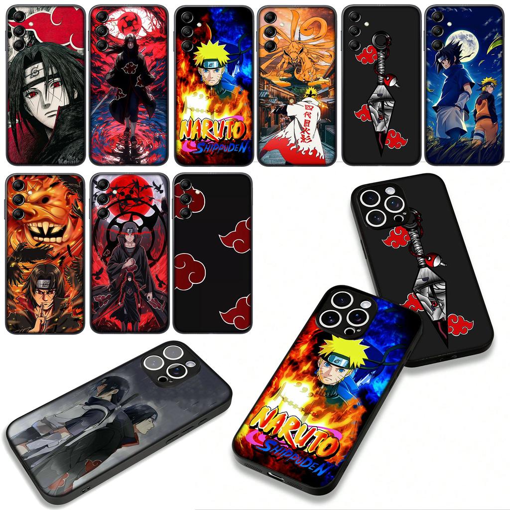 for Samsung Galaxy A25 A37 A57 A12 A14 A50 A51 A70 A71 A72 A21S A04 Note 20 9 8 10 Case Akatsuki Narutos Itachi Uchiha Sasuke
