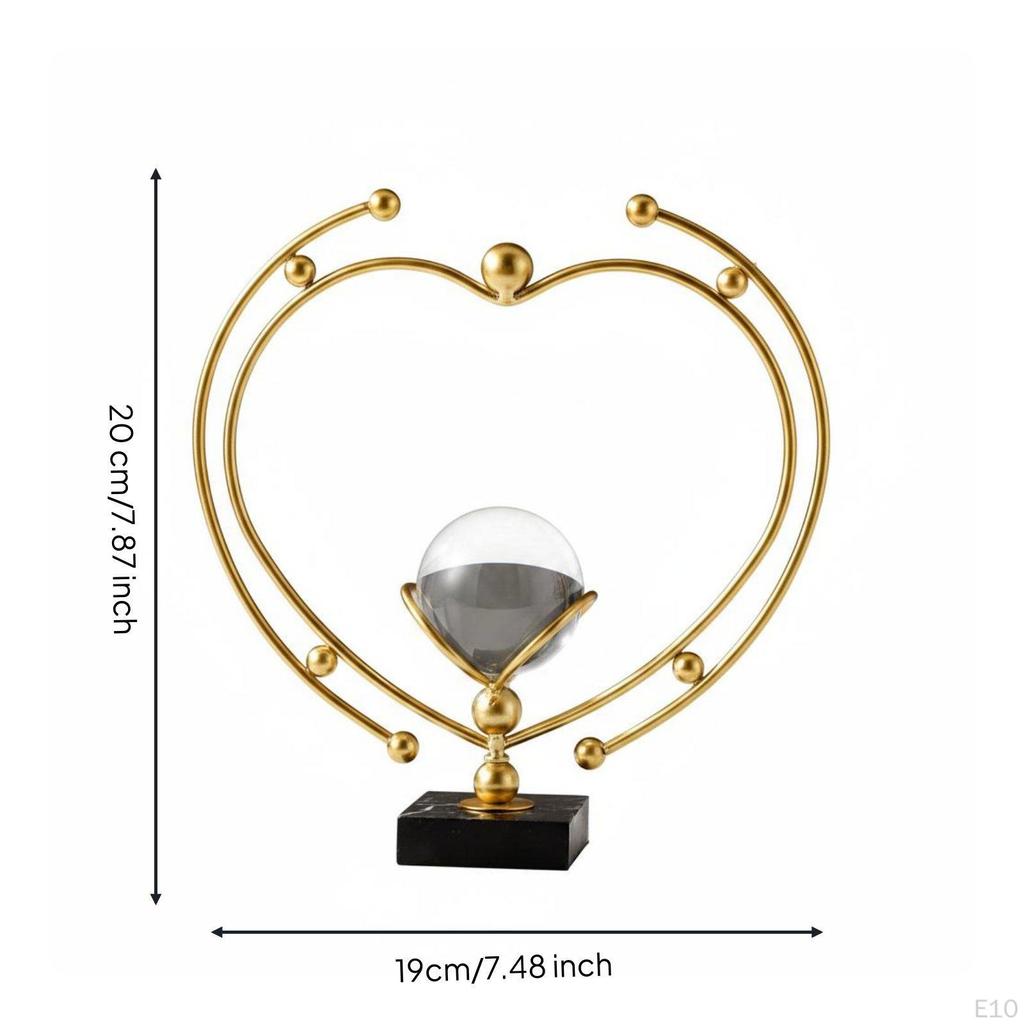 Crystal Ball Contemporary Chic metal Ornament Handcrafted Look Decorative Sphere Feather Leaf C