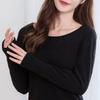 Tops/Pants Women Warm Thermal Underwear Round Neck Invisible Thermal Clothes Set Lingerie Thickened Warmth Long Pants Undershirt