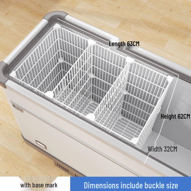 Magnetic Carbon Steel Refrigerator Freezer Organizer Partition