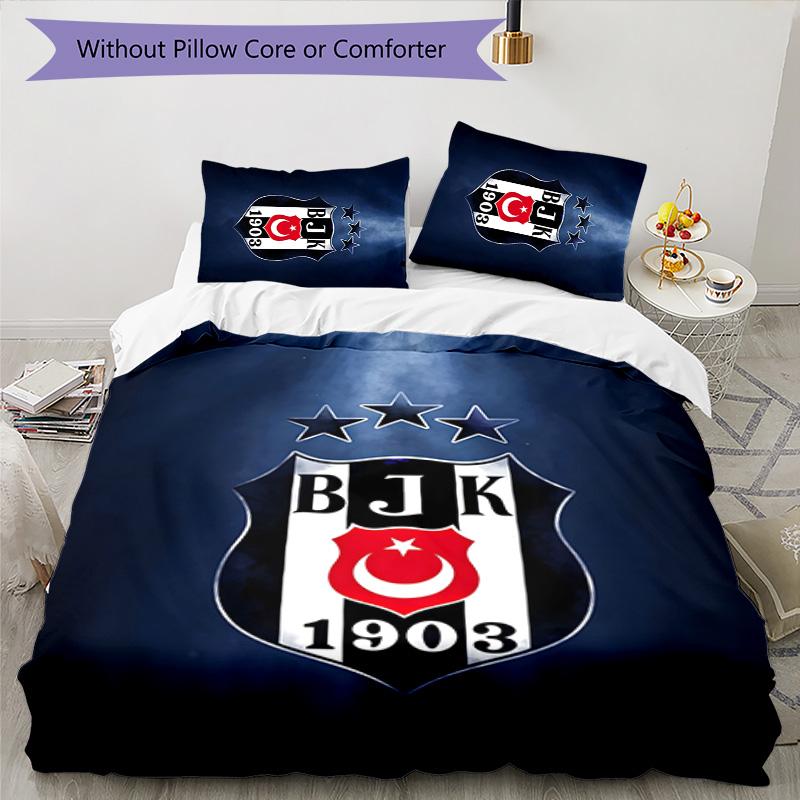 3-teiliges BJK Design Bettwäsche-Set - HD-bedruckte Bettwäsche mit 1 Bettbezug und 2 Kissenbezügen - Perfekt für die Dekoration zu Hause und im Studentenwohnheim