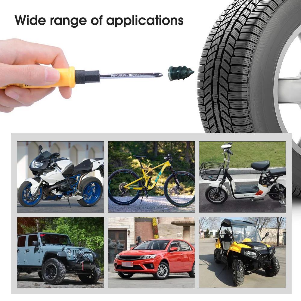 10/20/30Pcs Car Tyre Repair Rubber Nails Set Universal Cars Motorcycle Patch Nails Truck Bicycle Scooter Puncture Repair Tools