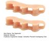 2Pcs Toe Separators for Overlapping Toes Soft Silicone Bunion Corrector for Men Women Reusable Ergonomic Spacer for Foot Alignment Hallux