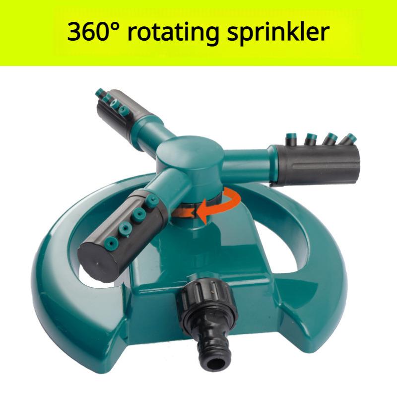 Automatic sprinkler green nozzle 360 degree rotating water spray vegetable garden irrigation watering sprinkler irrigation