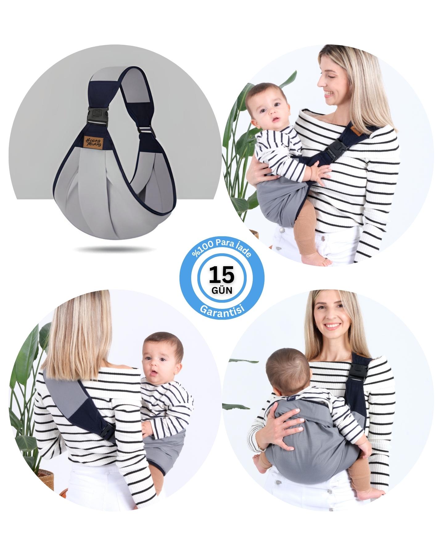 

Huggy Mommy Ergonomic Baby Carrier – Compact Shoulder Carrier Lightweight & Breathable Baby Sling Wrap Kangaroo for Newborns & Toddlers рожевий коричневий колір