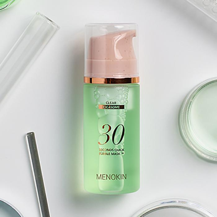 Menokin 30 Seconds Quick Bubble Mask Clear – Brightening & Wrinkle Improvement, Soothing Glow Care, Korean