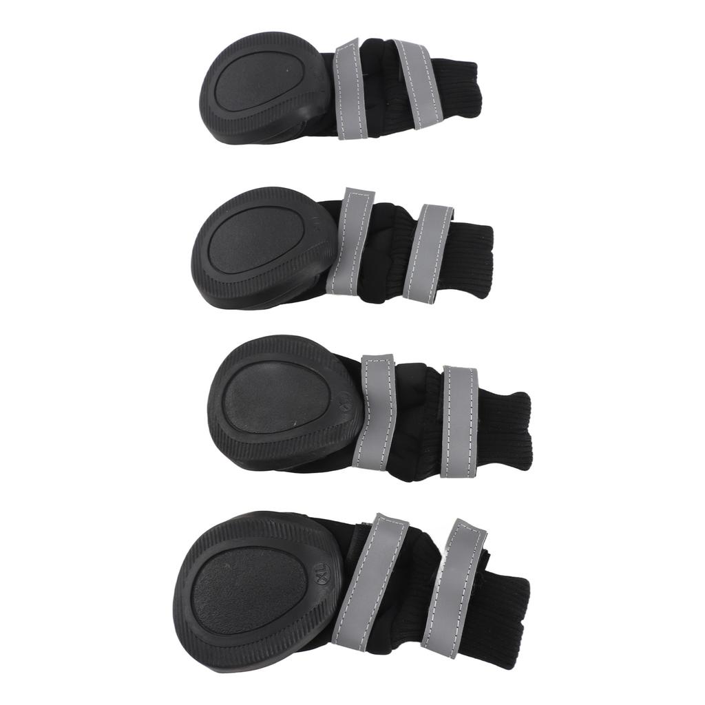4pcs Set Water Proof Pet Dog Shoes Anti Slip Protective Boots for Large Dogs
