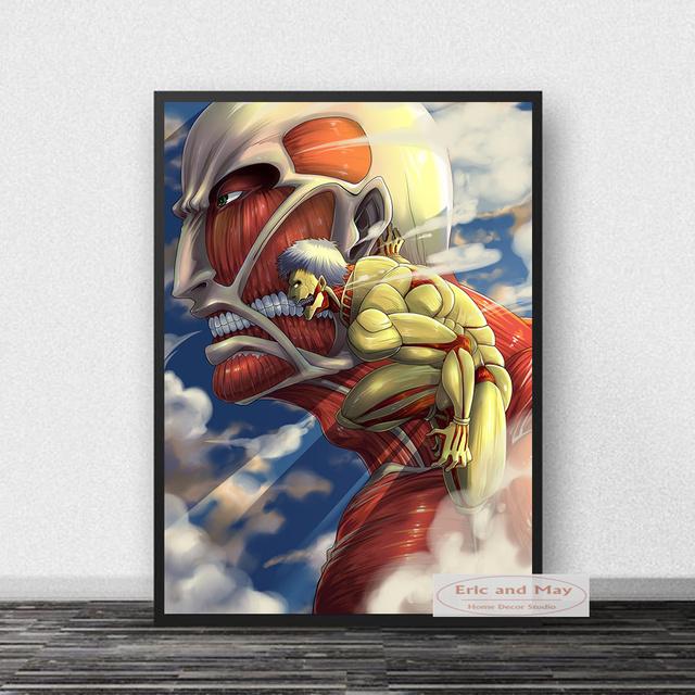 

Атака Титанов, японское аниме, холст, живопись, постеры и принты, настенная художественная картина, абстрактная декоративная картина для домашнего декора, образы 21cm×30cm NoFrame