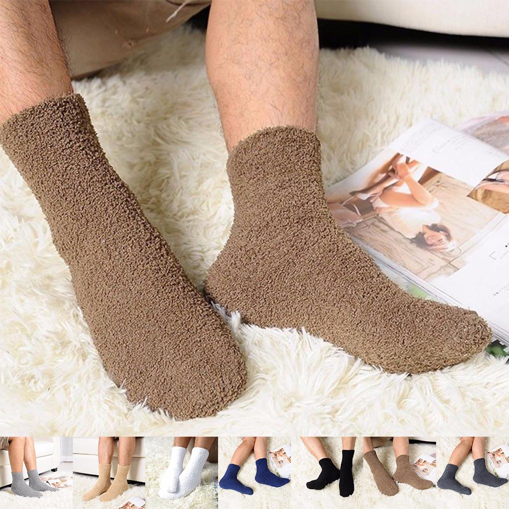 Extrem gemütliche Kaschmirsocken für Herren und Damen, für den Winter, warm, für Schlaf, Bett, Boden, Zuhause, flauschig