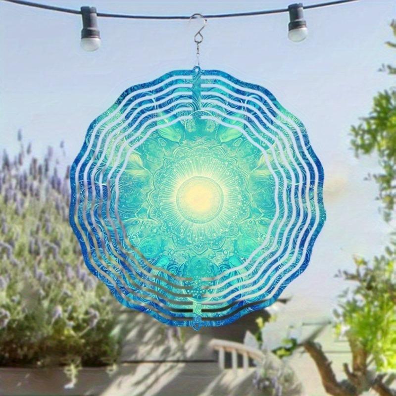 10 Inch Hanging Wind Spinner with 360 Degree Hook for Balcony Garden Decor Spring Summer Outdoor DecorationMetal Wind Chimes for Home Decor