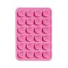 1-4PCS New Double Sided Multifunctional Mobile Phone Silicone Suction Cup 24 Square Mobile Phone Single-Sided Case Anti-Slip Holder Mount Suction