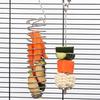 Parrots Cage Feeders Hollows Bird Food Holder with Hook Mounting for Easy Refill Chew Resistant Millets Storage for Parakeets
