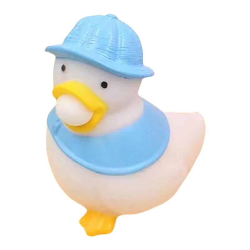 

Lovely Squeeze Toy Blowing Bubble Soft Bounce Soft Maltose Stress Toy for Men Women Cute Squeeze Duck Maltose Toy