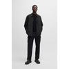 BOSS Men's Loose Fit Logo Patch Shirt Jacket