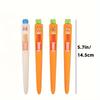 4pcs Multi-Expression Radish Shaped Gel Pens Creative Fresh Stationery Supplies, Plastic Material Black Ink Fun Easter Gifts and Party Giveaways