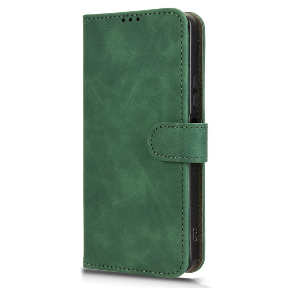 For itel City 100 4G Leather Case Skin Feel Anti Drop Wallet Flip Phone Cover