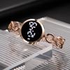 Women's Fashion Small Simple Touch Screen Chain Watch Women Steel Belt Student Bracelet Electronic Women Fashion Watch
