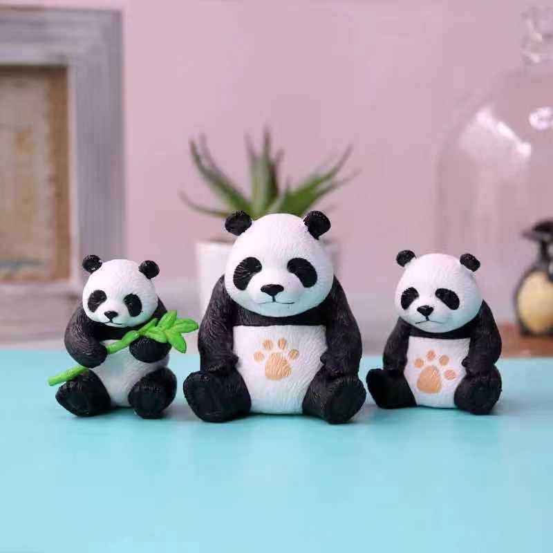 Chinese Style Panda Micro Landscape Ornament