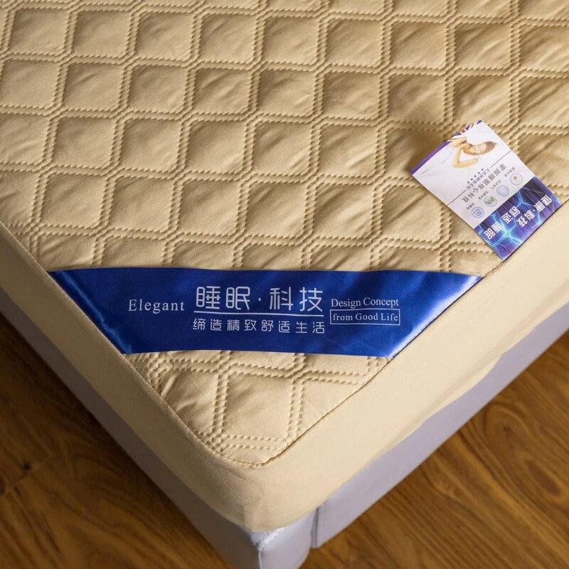 Waterproof Fitted Sheet Solid Color Mattress Cover Single Bed Double Bed Elderly and Children Mattress Protective Cover200*220