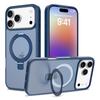 360 Rotating Kickstand Skin Feel Magnetic Phone Case for iPhone 17 Pro Max 16 Plus 15 14 13 12 for Magsafe Shockproof Slim Cover