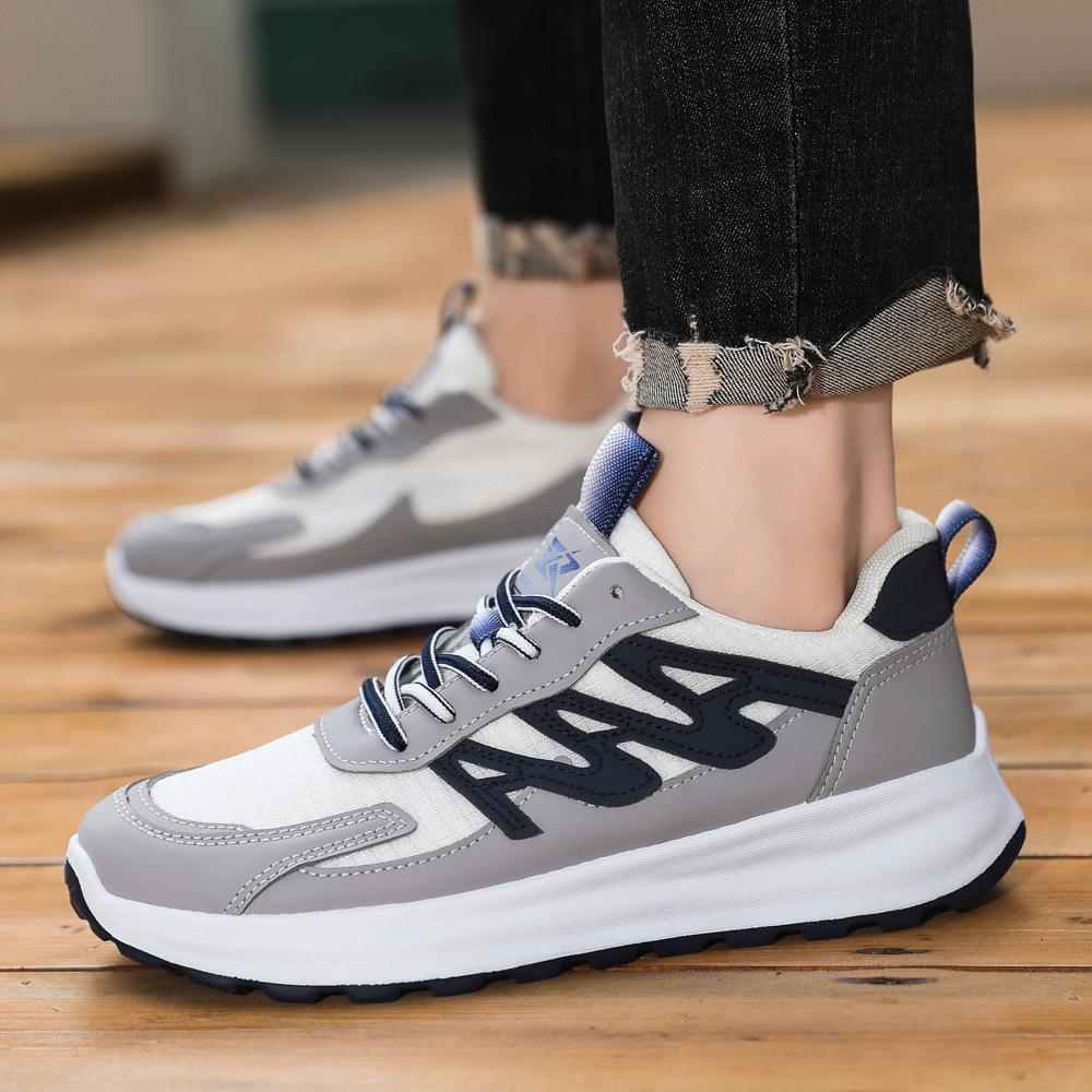 Men's Shoes Mesh Breathable Dad Shoes Trendy Versatile Platform Sports Casual Shoes