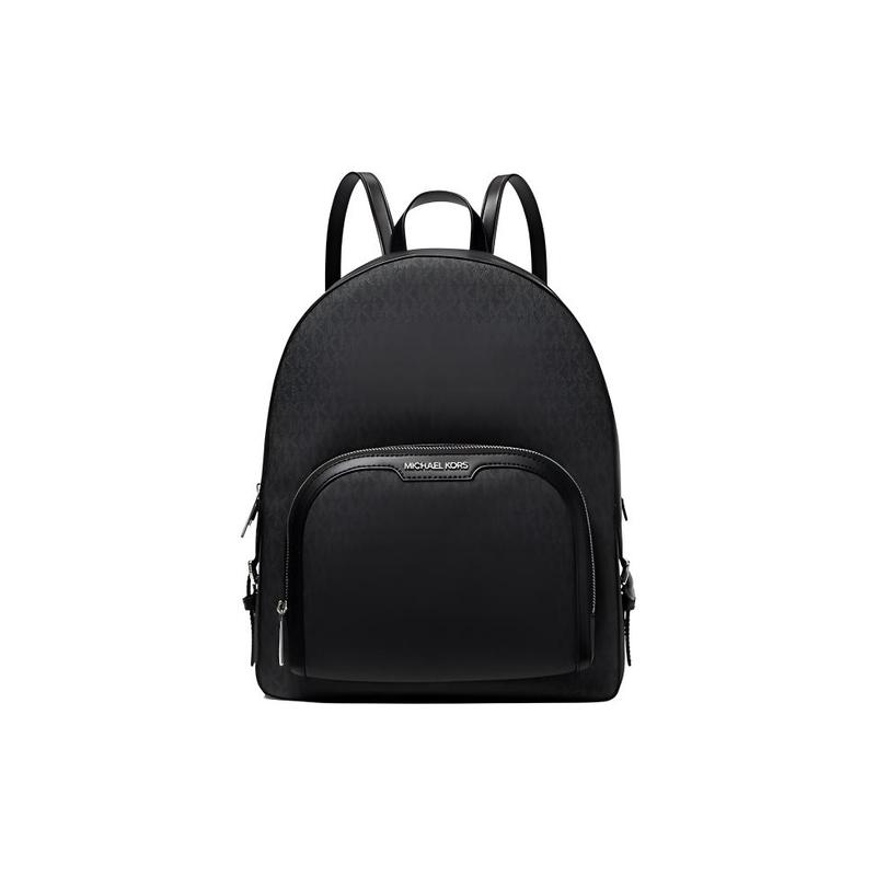 MICHAEL KORS Jaycee Logo Print Canvas Backpack Women s Black чёрный