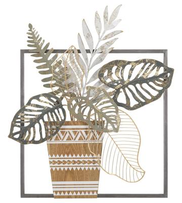 Iron Wall Panelvase 54X6.4X62.9 Cm