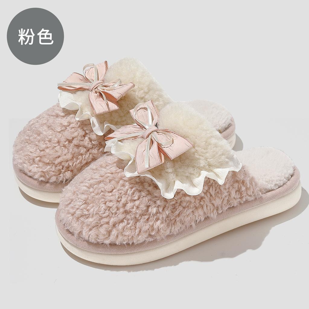 Couple Winter Cotton Slippers Autumn and Winter 2025 New Indoor Home Non-slip Soft Bottom Plush Cotton Drag