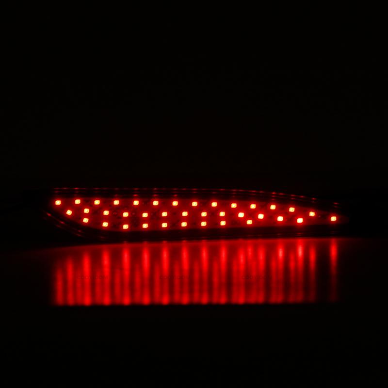 1 Pair For Hyundai Elantra 2012 2013 2014 Car Rear Bumper Tail Parking Brake Light Warming Signal Reflector Lamp With Bulb