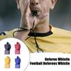 Fischietto da arbitro con cordino portachiavi 115dB Suono forte Portatile Professionale Allenamento all'aperto Sopravvivenza Calcio Pallacanestro Fischietto Sportivo