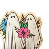 Halloween Ghost Fridge Magnet Duty Pumpkin Ghost Rustic Wood Cartoon Heavy Microwave Oven Whiteboard