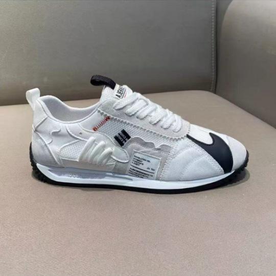 

Autumn new classic comfortable sports lace-up wear-resistant color matching casual lightweight premium xlz 38 белый