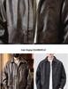 Men's Melanoid Leather Jacket: 2025 Autumn/Winter Trendy Motorcycle Pilot Style