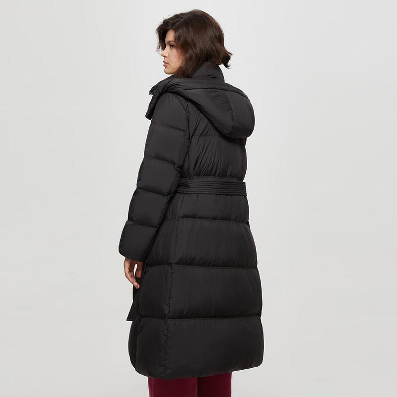 Women's Mid-Length Hooded Duck Down Jacket
