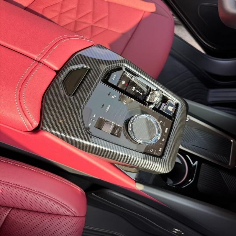 For BMW 5 Series G60 2024 2025 Interior Accessories Car Center Control Gear Shift Box Panel Frame Steering Wheel Panel Cover